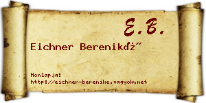 Eichner Bereniké névjegykártya